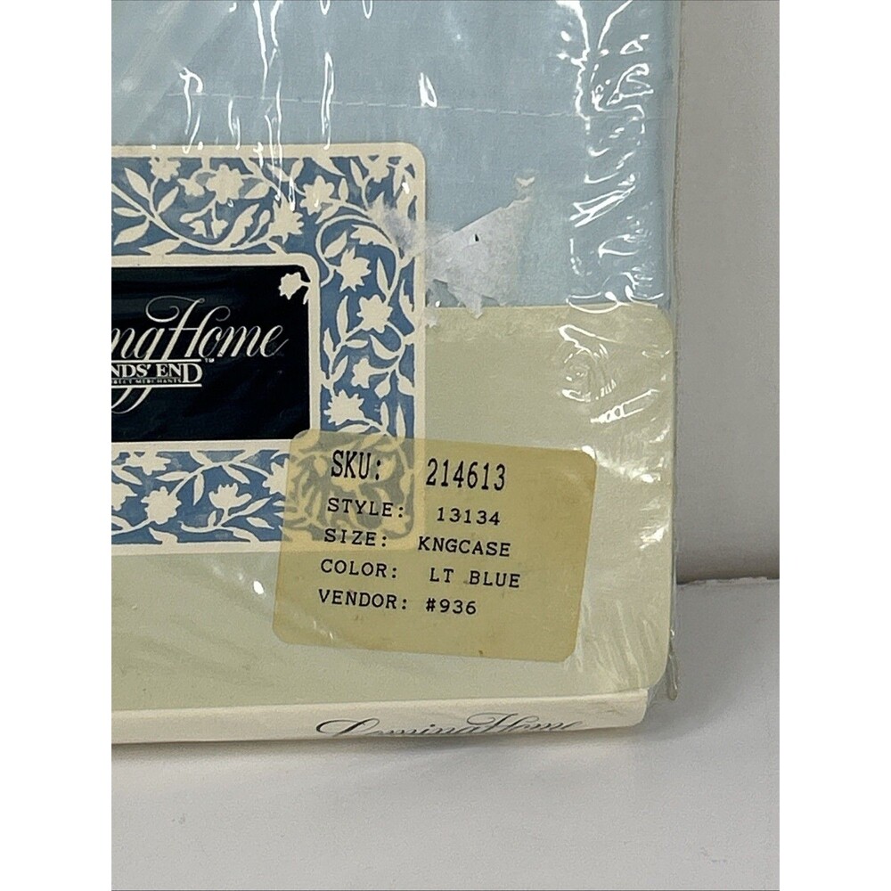 Lands End Coming Home King Pillowcases Set Of 2 Light Blue - Picture 3 of 6